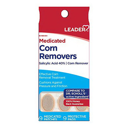 Leader Medicated Corn Removers, Medicated Patches and Protective Pads, 9 Ea